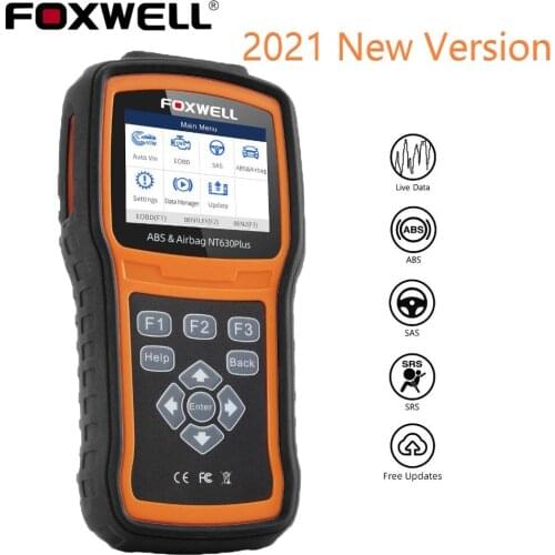 Foxwell NT630 Plus OBD2 Automotive Scanner Code Reader Engine System ABS SRS AirBag Reset ODB 2 Scanner Auto Diagnostic Tools