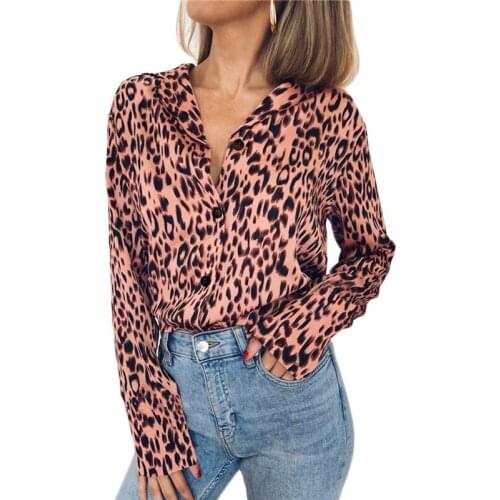 IOQRCJV Leopard Blouses