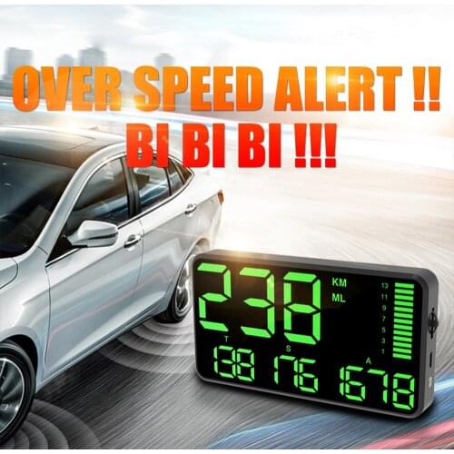 AOSHIKE C60 HUD Car Head Up Display LED For Car Truck C60S C1090 Car KM/h MPH Head Up Display With Digital Speed Overspeed Alarm