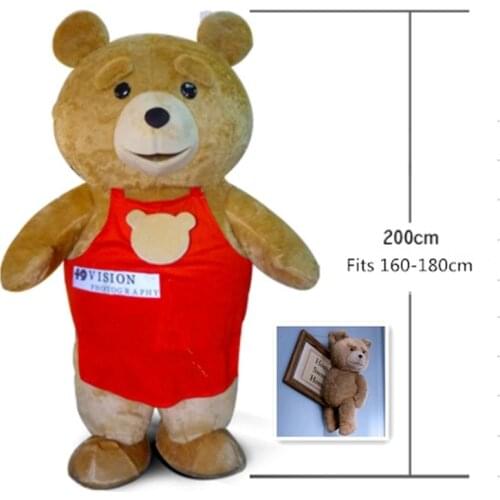 Halloween Movie Teddy Bear Mascot Costume Suit Party Game Dress Outfit Clothing Advertising Event Unisex Cartoon Apparel Cosplay
