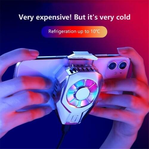 Portable Mobile Phone Cooler For PUBG Quick Cooling Fan Gamepad Holder Bracket Coolers Radiator USB Charging Game Accessories