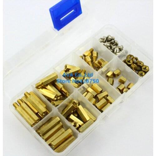 M4 Brass Spacer Standoff / Screw / Nut Assortment Kit