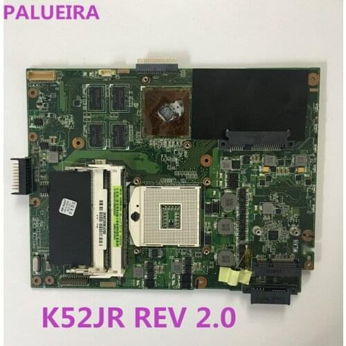 PALUBEIRA K52JR 512M REV2.0 Laptop Motherboard For ASUS A52J X52J K52J K52JR K52JE K52JC K52JU K52JB Mainboard test 100% OK