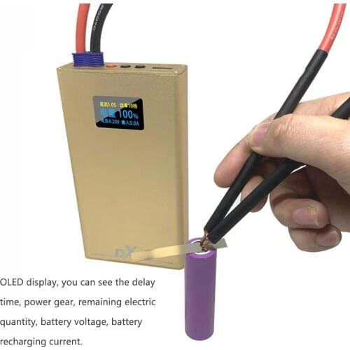 10600mAh Mini Spot Welding Machine For 18650 Battery Spot Welder 20 Gears Spot Welding Machine with Charge-pal OLED Display
