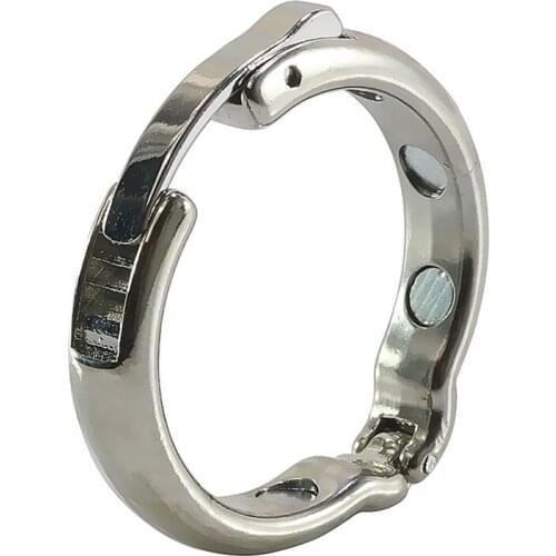 Male Penis Foreskin Corretion Ring Magnetic Physiotherapy Metal Cock Ring Circumcision Anti-dropping Sex Tools for Men