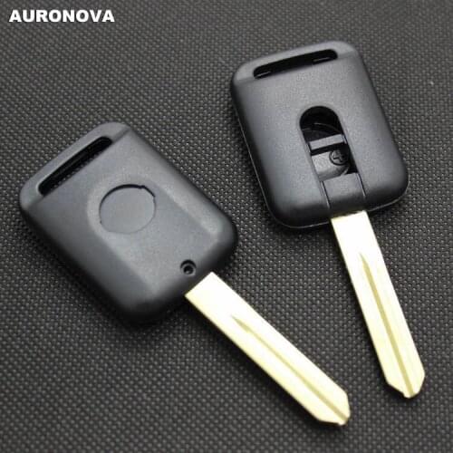 AURONOVA New Replace Key Shell for Nissan Elgrand 2 Buttons Remote Car Key Case With Uncut Blade