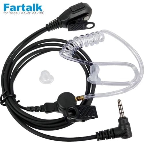 PTT Earpiece Headset Mic for YAESU VERTEX VX-3R VX-2R FT-60R VX3R VX5R FT-60 VX2R VX150 VX-110 Radio Walkie Talkie Accessories