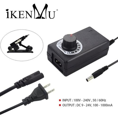 IKenmu 100v-240v US Adapter for Sex Machine Power Cord for Usual Sex Machine,US Plug and EU Plug Adapter Power Supply