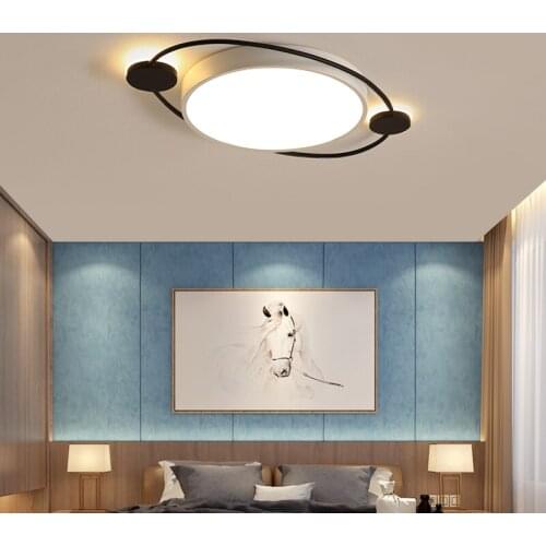 Remote Control Modern LED Ceiling Chandelier Living Bedroom Study Balcony Acrylic Interior Chandelier Lighting Free Shipping
