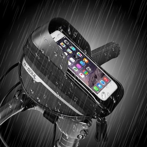 Cycling Bicycle Bike Bag Frame Head Tube Handlebar Cell Mobile Phone Bag Case Holder Waterproof Touchscreen Bag Bike Accessories