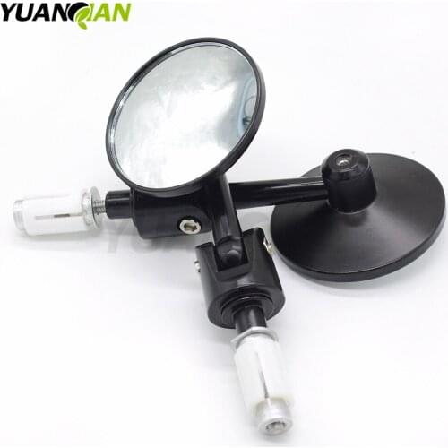 Universal motorcycle Scooter Rearview Mirrors for Kawasaki ZX6R ZX7R ZX10R ZX14R NINJA650R ER6N Z750 Z800 Z1000 yamaha mt09 07