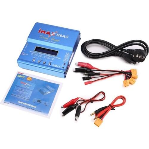 IMAX B6AC 80W Battery Charger Lipo NiMh Li-ion Ni-Cd Digital RC IMAX B6 Lipro Balance Charger Discharger + Adapter 10W