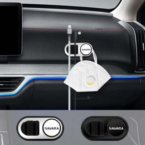 1/2Pcs Mini Car Hooks Organizer Storage Hanger for USB line Headphone Storage for Nissan Navara Car Hook Hanger