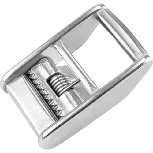 1Pc Stainless Steel 316 Cam Buckle Ratchet Buckle for 38mm Tie Down Strap or Webbings Cargo Lashing Lash Luggage Bag Belt Buckle
