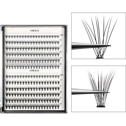 10P/20P Premade fans Eyelash Extension Volume Fans Lashes 0.07/0.1 MIX Eyelash Russian Make up Lashes wholsale price