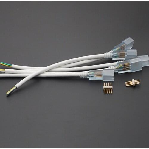 20pcs LED5050 Four-wire-pin front Wiring Output wire RGB Lamp Colorful Plug Lamp Connector Accessories