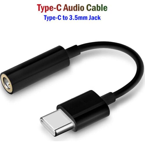 Type C to 3.5mm Jack Audio Adapter for Xiaomi Mi 8 9 10 10T 11 Pro Lite Ultra Mix 3 POCO F3 USBC Aux Converter Headphone Cable
