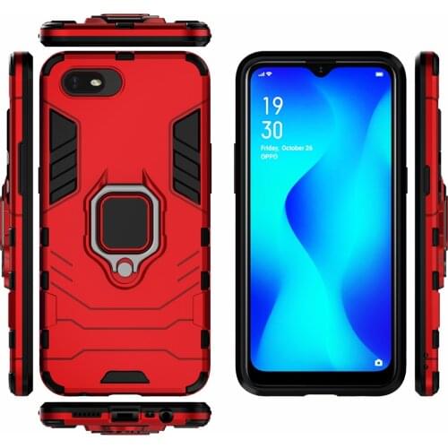 Phone Holder Finger Ring Case For Cover OPPO A1k CPH1923 Magnetic Armor Cover on the For OPPO Realme C2 A1k / Realme C2 RMX1941