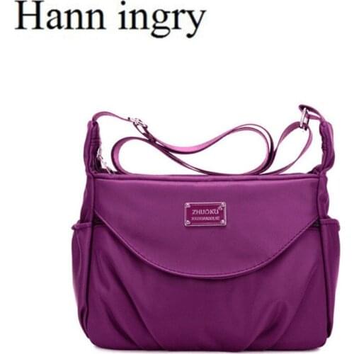 HANN INGRY 2021 New Women Wear Resistant Oxford Shoulder bag Leisure Large Capacity Lightweight Waterproof Outdoor Handbag H153D