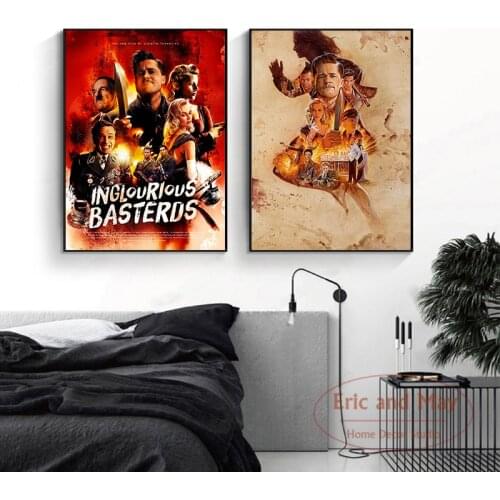 Inglourious Basterds Once Upon A Time Wall Canvas Painting Pictures On The Wall Vintage Poster Decorative Home Decor Tableau