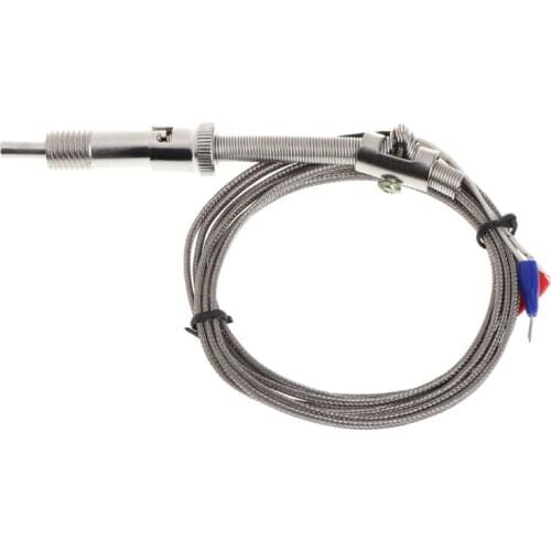 K Type Thermocouple Temperature Sensor Bayonet Compression Spring with 2m Cable Z1016