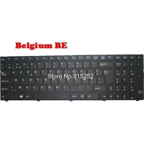 Laptop Keyboard For Pegatron D17K D17S V150062UK1 0KN0-CNDBE11 0KN0-CNDWB11 Slovenian SL/Belgium BE With Black Frame