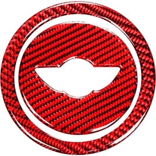 Carbon Fiber Steering Wheel Cover Kit Trim Stickers Frame Decal for Mini Cooper R55 R56 R60 R61 Accessories