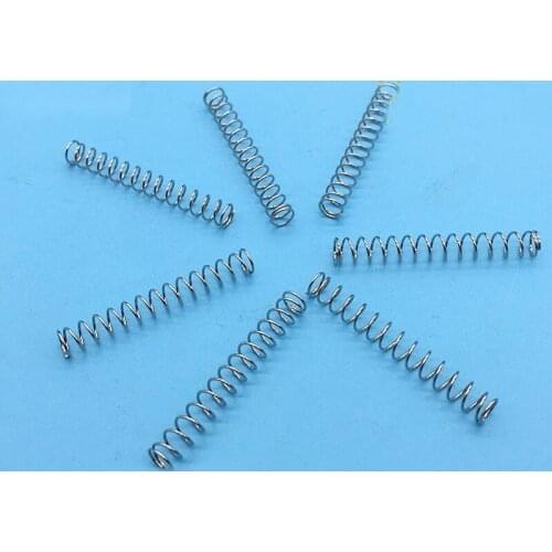 Compression spring 0.4 wire diameter *4 outside diameter 30mm long cylinder number 15 Pressure spring electro galvanized 50pcs