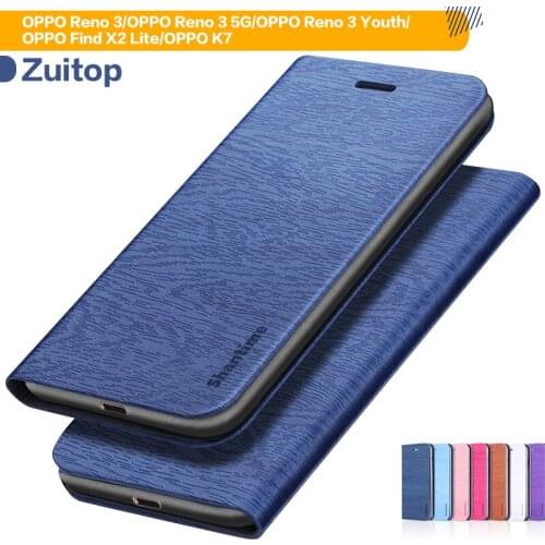 Leather Phone Case For OPPO Reno 3 Case For OPPO Reno 3 5G Reno 3 Youth Find X2 Lite OPPO K7 Wallet Case Silicone Back Cover