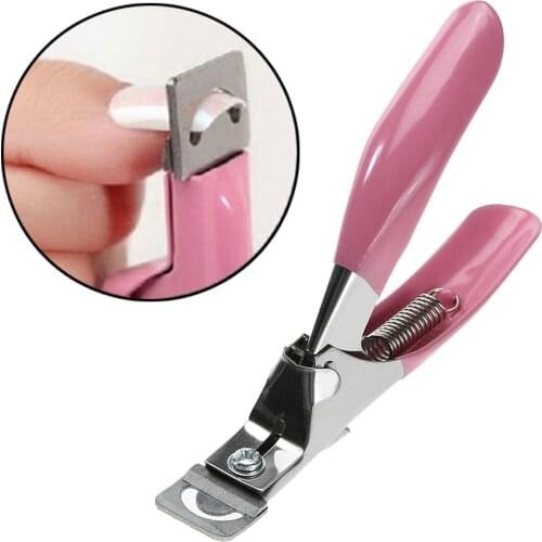 Rofessional Nail Art Clipper Special type U word False Tips Edge Cutters Manicure Colorful Stainless Steel Nail Art Tools