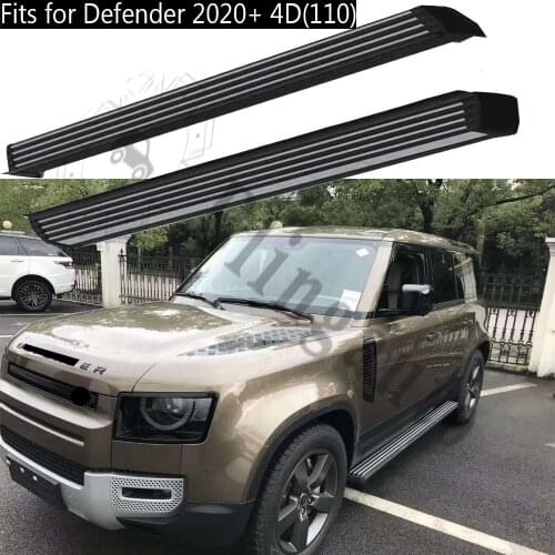 2Pcs left right side step fit for L.and Rover Defender 4D L663 2020 2021 running board Nerf bar pedal protector side chairs