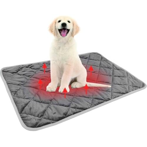 Hot Foldable Self Heating Non Slip Thermal Pad Puppy Soft Fleece Sleeping Mattress Bed Blanket Dog Cat Pet Mat Winter Warm