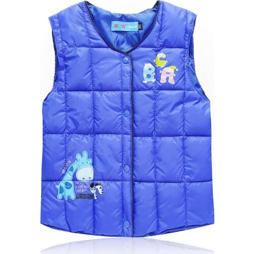 Fashion Hooded Warm Vest for Kids Girls Autumn Winter Children Thicken Down Jackets Sleeveless Wadded Waistcoat for Teenagers