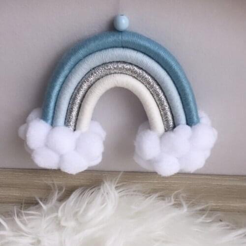 Nordic Home Decoration Rainbow Handmade Weaving Ornament Kid Room Wall Hanging Decor