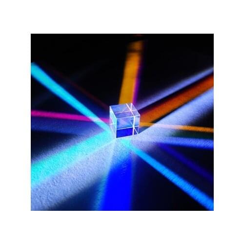 Optical Glass Flawless Chromophoric Prism Cubic Cosmic Magic Cube Spectroscopic with Hexahedral 18MM Light