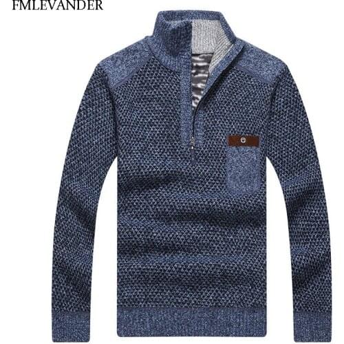 Winter Autumn Warm 2018 Knitted Clothing Thick Casual Sweater Pullover Men