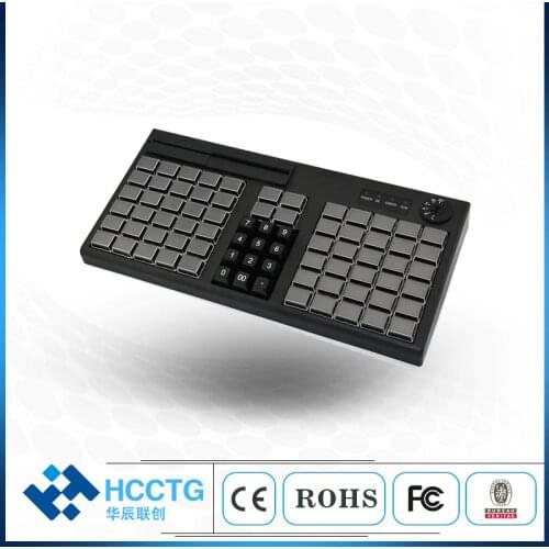 PS/2 USB Dual Interface 76 Keys Membrane Programmable POS Keyboard KB76M