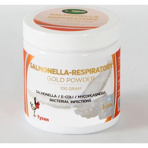 SALMONELLA RESPIRATORY - E-COLI - MYCOPLASMOSIS -BACTERIAL INFECTIONS - 100 Gr TREATMENT PRODUCT / PIGEON, BUDGIES, BIRDS