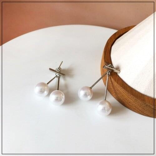 LANIWOO Pearl Dangle Earring 2021 New Fashion Trendy Jewelry Elegant For Women Girls Wholesale Accessory
