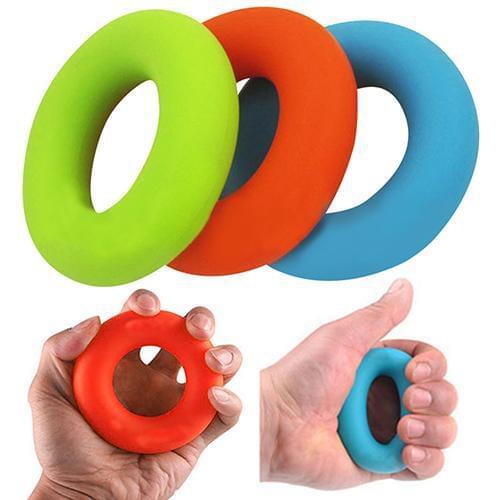Strength Finger Hand Grip Muscle Power Training Silicone Ring Pro Sport Exerciser Strength Rehabilitation Pow Stress Ring Ball