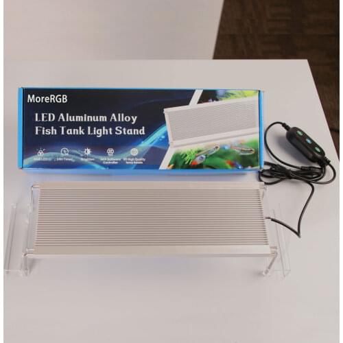 MoreRGB 100CM Aquarium Led Light For Aquarium Fish Tank Lamp Timer Function Stand Aquarium Lamp For Plants Flowers Marine