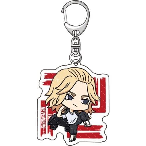Tokyo Revengers Anime Cosplay Keychain Manjiro Ken Takemichi Hinata Atsushi Chibi Kawaii Bag Pendant Fans Collection Props