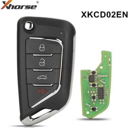 Xhorse Universal Wire Remote Key With 4 Buttons XKCD02EN For VVDI Key Tool 5Pcs/Lot