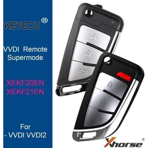 Xhorse XEKF20EN VVDI Super Remote with XT27 XT27A66 Chip Work for VVDI2 /VVDI MINI Key Tool / VVDI Key Tool Max
