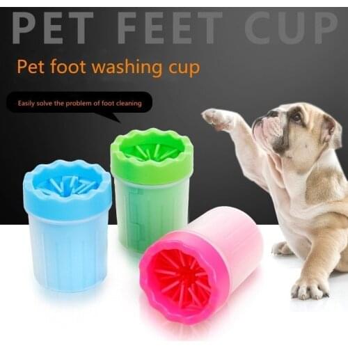 Dogs Cat Foot Washing Device Soft Silicone Brush Pet Cleaning Product Pet Foot Washing Supplie
