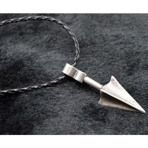 1pc Viking Odins Arrow Pendant for Men 50cm Adjustable Chain