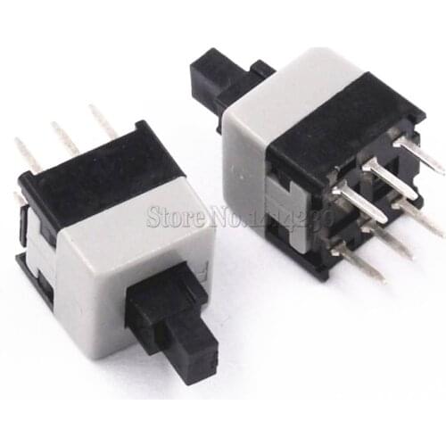 10Pcs 8.5*8.5mm Double Row No Locked Switch/Push button switch/key switch 6Pin