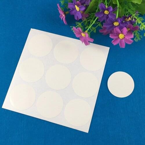 1200PCS/Lot 4cm Fashion round white paper Adhesive Labels sealing Stickers packaging For Jewelry/Box/gift/car/envelope