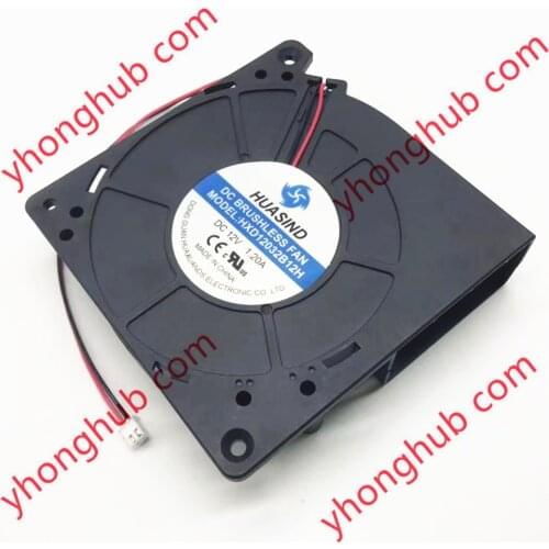 HUASIND HXD12032B12H DC 12V 1.20A 120x120x32mm 2-wire Server Cooling Fan