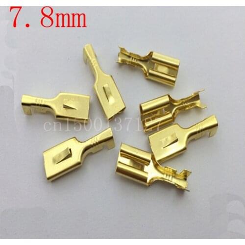 50PCS The plug terminals of the connector are 7.8 mm in cold press